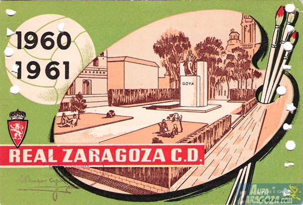 abono real zaragoza 1960-61