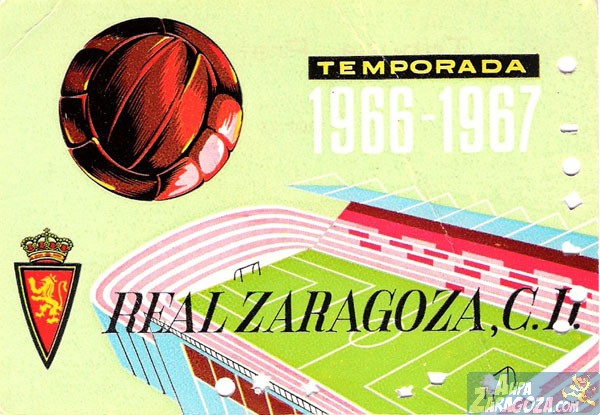 abono real zaragoza 1966-67