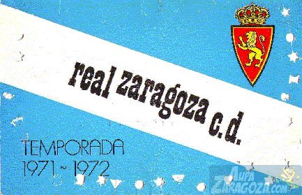 abono real zaragoza 1971-72