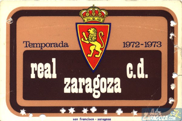 abono real zaragoza 1972-73
