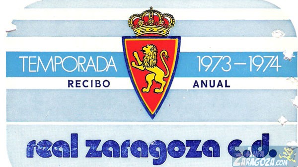 abono real zaragoza 1973-74