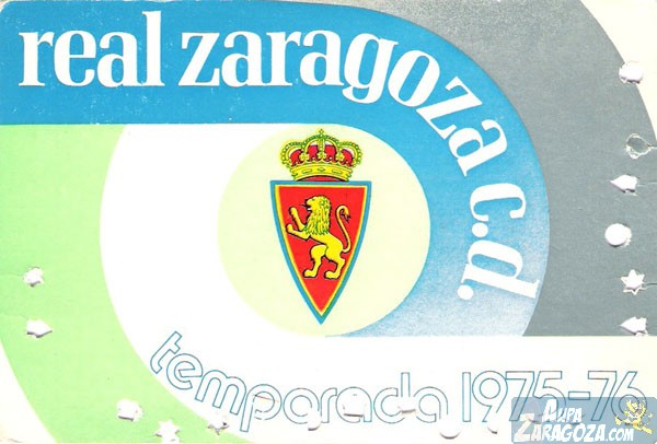 abono real zaragoza 1975-76