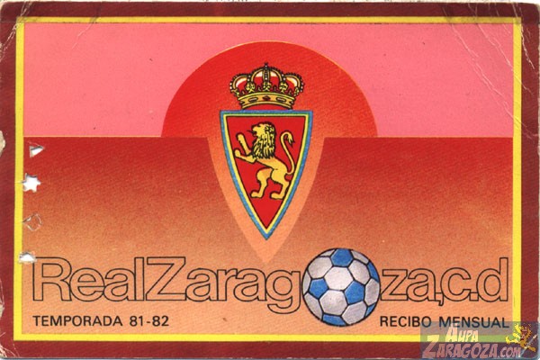 abono real zaragoza 1981-82