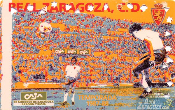 abono real zaragoza 1987-88