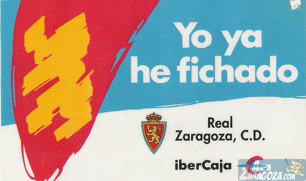 abono real zaragoza 1990-91