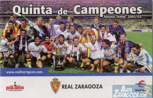 abono real zaragoza 2001-02
