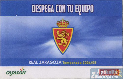 abono real zaragoza 2004-05