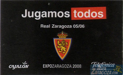 abono real zaragoza 2005-06
