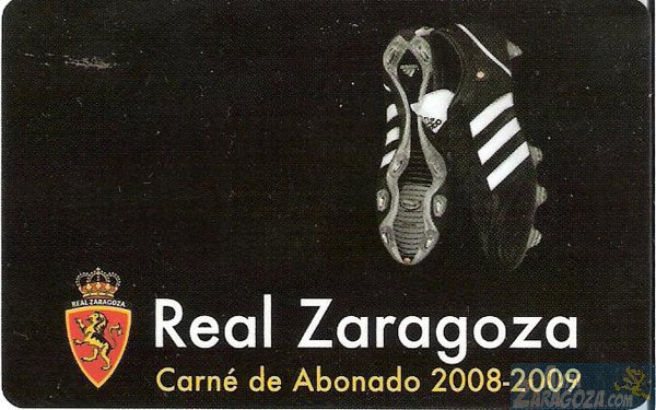 abono real zaragoza 2008-09